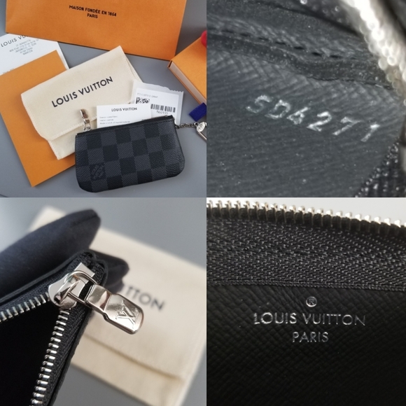 LOUIS VUITTON Key pouch cleft Graphite print/ BRAND NEW - Picture 5 of 16